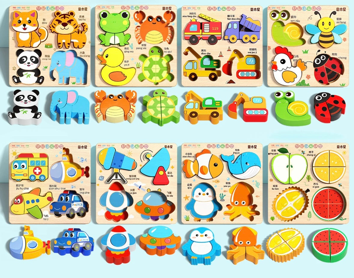 3D Four-in-One Puzzle