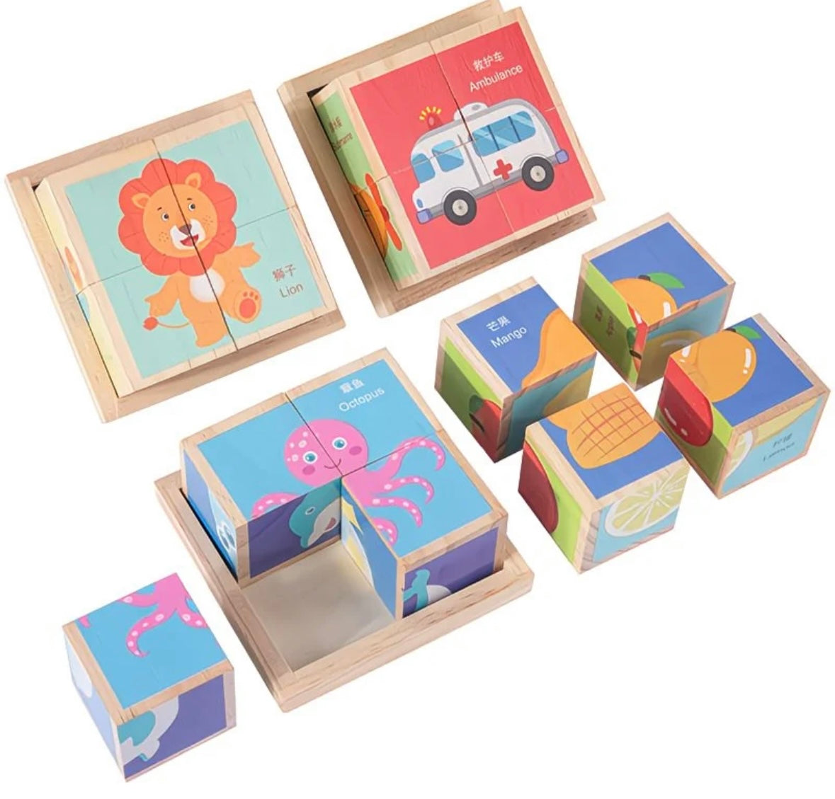 Wooden 6in1 Puzzle